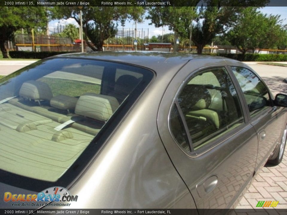 2003 Infiniti I 35 Millennium Jade Green / Beige Photo #20