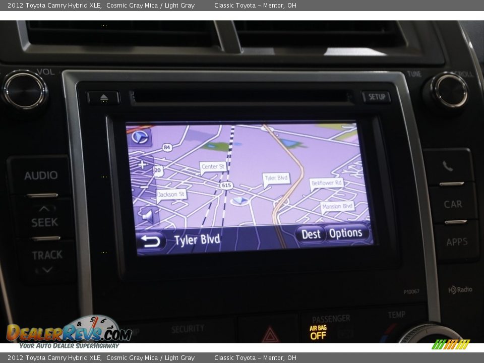 2012 Toyota Camry Hybrid XLE Cosmic Gray Mica / Light Gray Photo #11