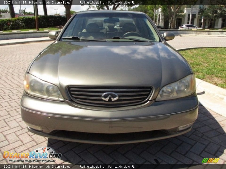 2003 Infiniti I 35 Millennium Jade Green / Beige Photo #22