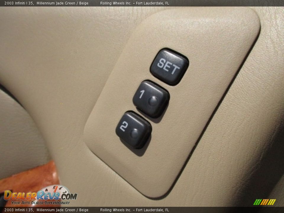 2003 Infiniti I 35 Millennium Jade Green / Beige Photo #23