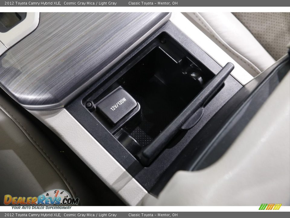 2012 Toyota Camry Hybrid XLE Cosmic Gray Mica / Light Gray Photo #13