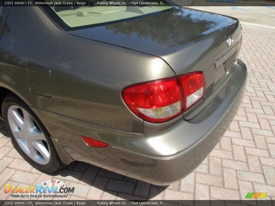 2003 Infiniti I 35 Millennium Jade Green / Beige Photo #25