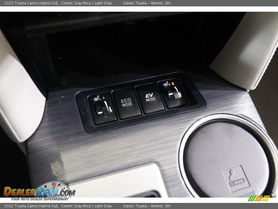 2012 Toyota Camry Hybrid XLE Cosmic Gray Mica / Light Gray Photo #14