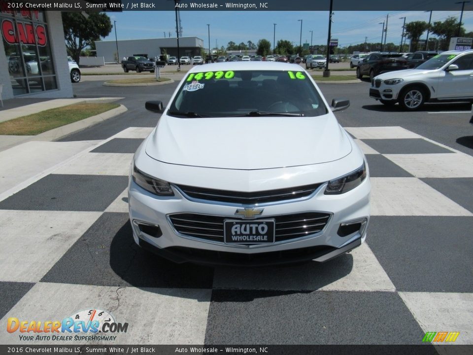 2016 Chevrolet Malibu LS Summit White / Jet Black Photo #2