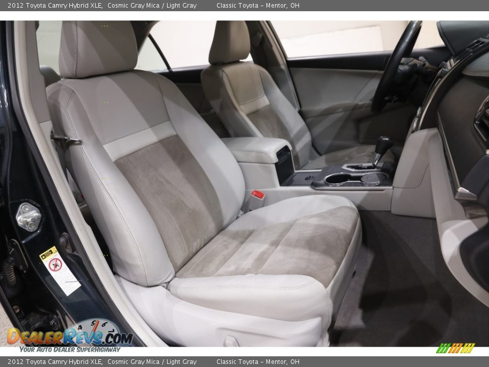 2012 Toyota Camry Hybrid XLE Cosmic Gray Mica / Light Gray Photo #16