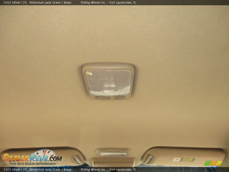 2003 Infiniti I 35 Millennium Jade Green / Beige Photo #27