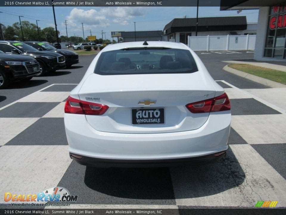 2016 Chevrolet Malibu LS Summit White / Jet Black Photo #4