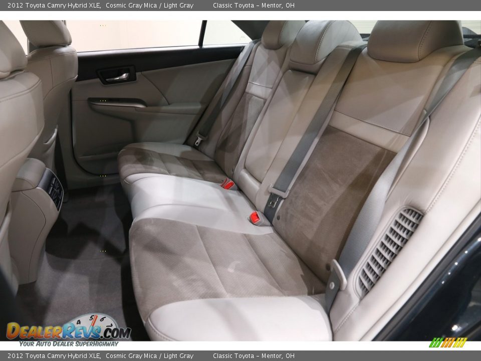 2012 Toyota Camry Hybrid XLE Cosmic Gray Mica / Light Gray Photo #18