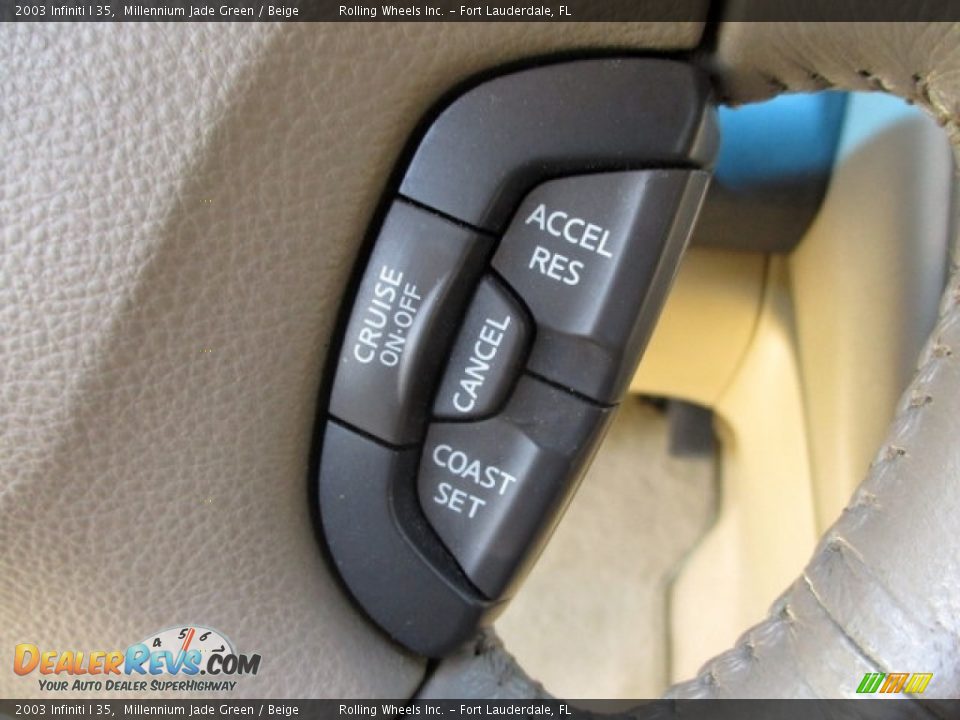 2003 Infiniti I 35 Millennium Jade Green / Beige Photo #29