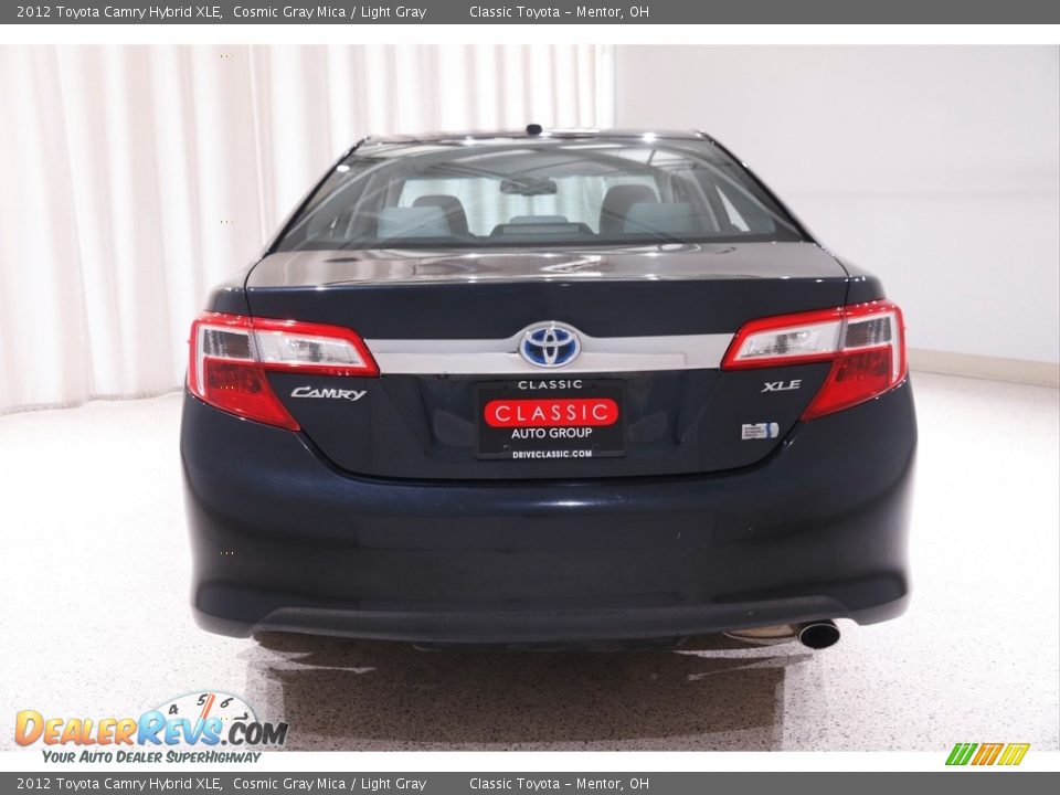 2012 Toyota Camry Hybrid XLE Cosmic Gray Mica / Light Gray Photo #19