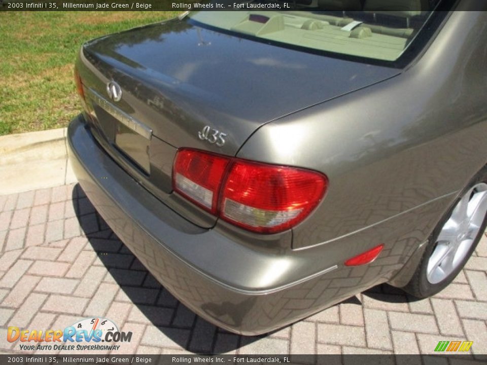 2003 Infiniti I 35 Millennium Jade Green / Beige Photo #31