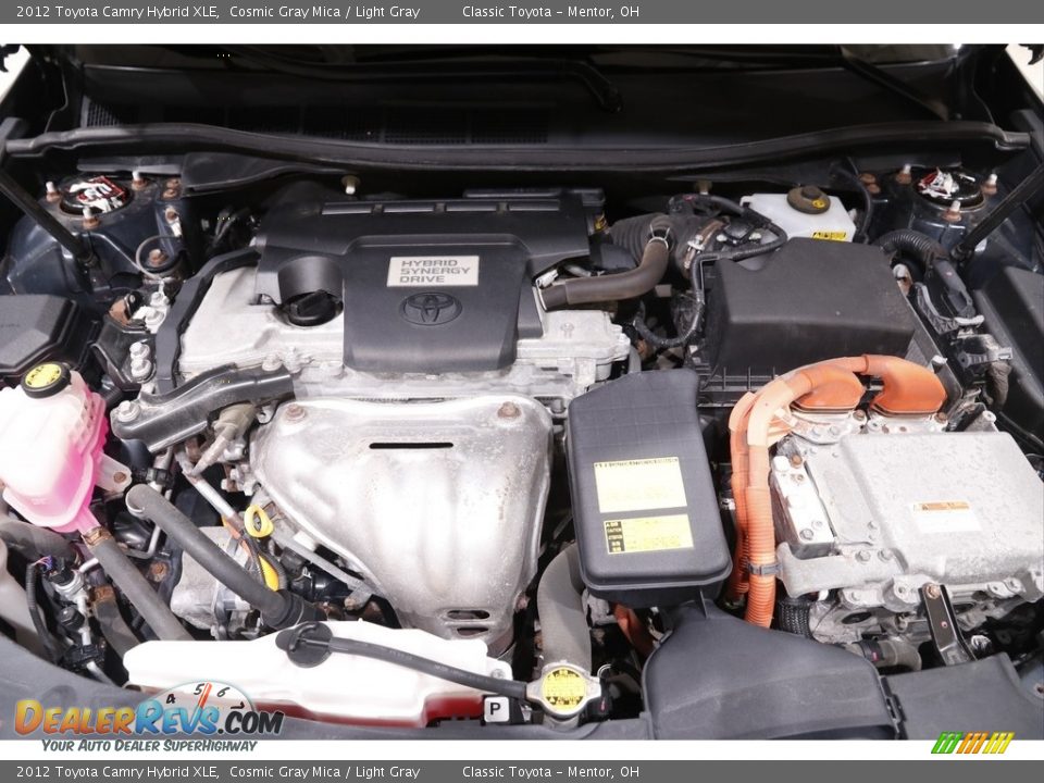 2012 Toyota Camry Hybrid XLE Cosmic Gray Mica / Light Gray Photo #20
