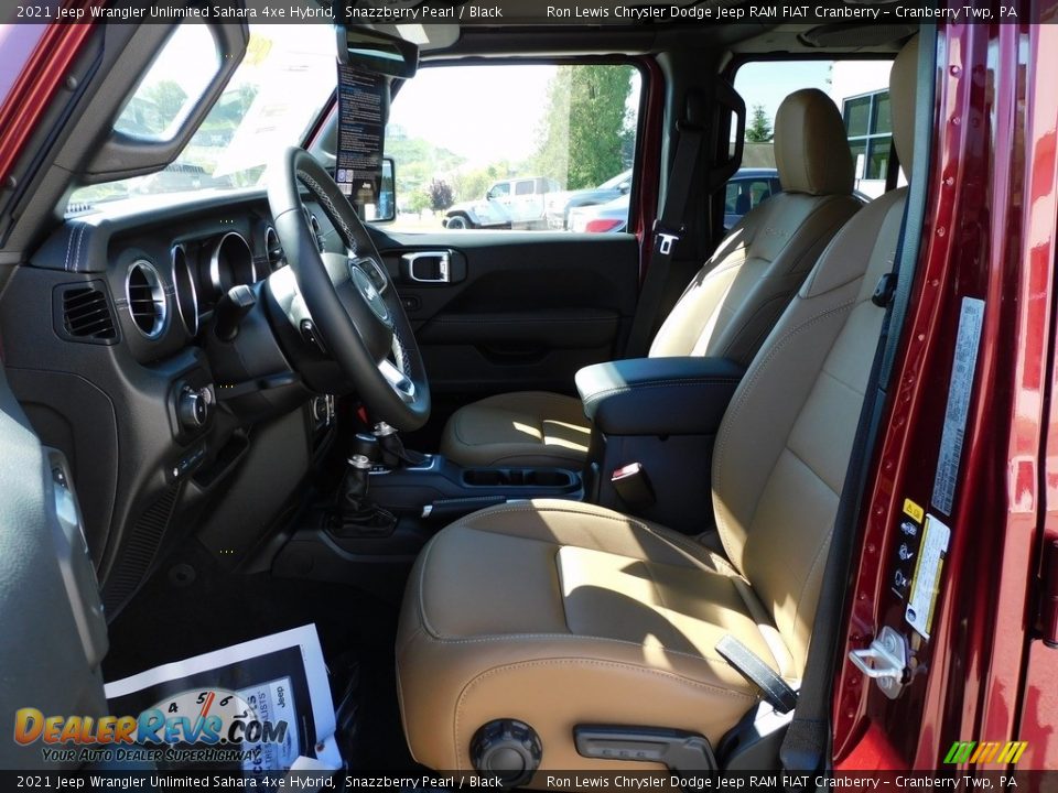 2021 Jeep Wrangler Unlimited Sahara 4xe Hybrid Snazzberry Pearl / Black Photo #11