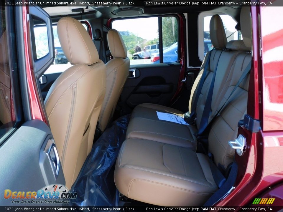 2021 Jeep Wrangler Unlimited Sahara 4xe Hybrid Snazzberry Pearl / Black Photo #12