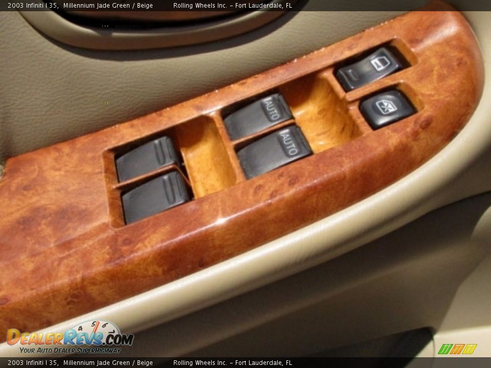 2003 Infiniti I 35 Millennium Jade Green / Beige Photo #34