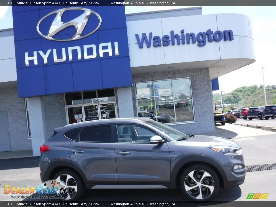 2018 Hyundai Tucson Sport AWD Coliseum Gray / Gray Photo #2