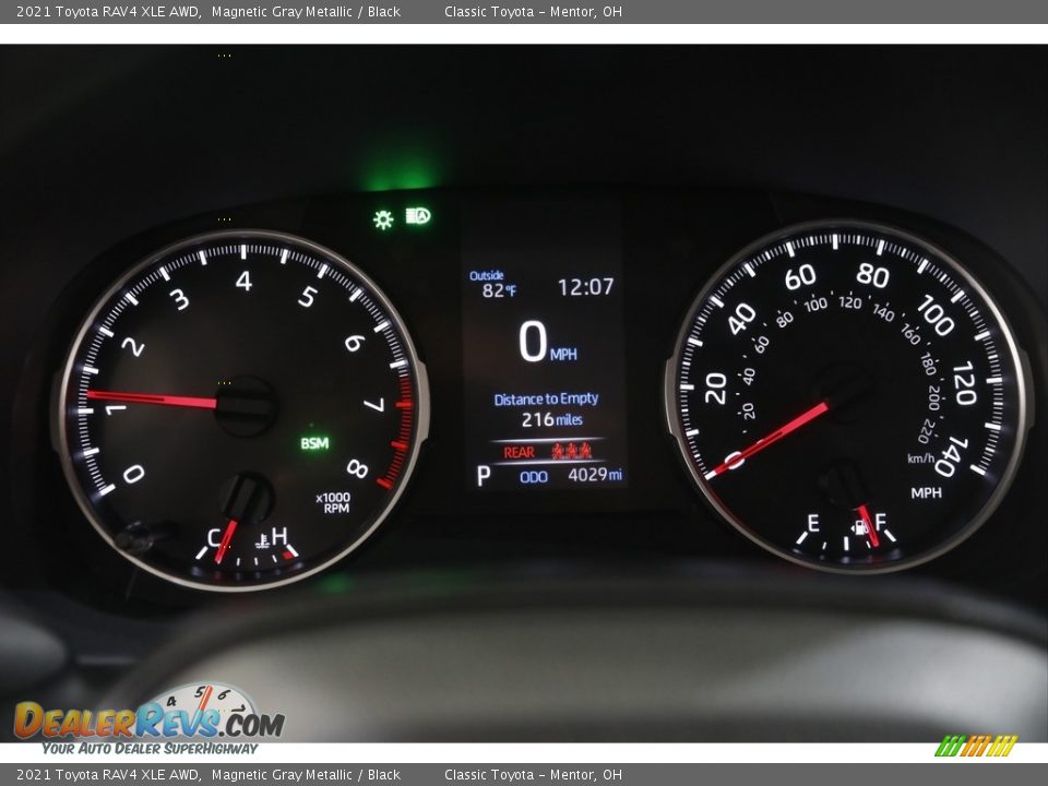 2021 Toyota RAV4 XLE AWD Magnetic Gray Metallic / Black Photo #8