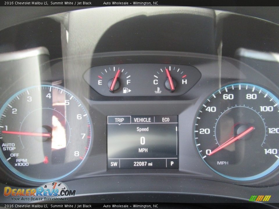 2016 Chevrolet Malibu LS Summit White / Jet Black Photo #16