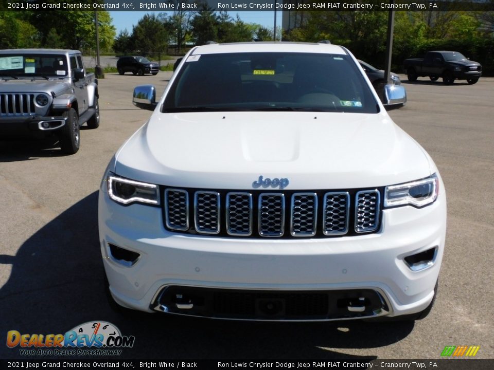 2021 Jeep Grand Cherokee Overland 4x4 Bright White / Black Photo #2