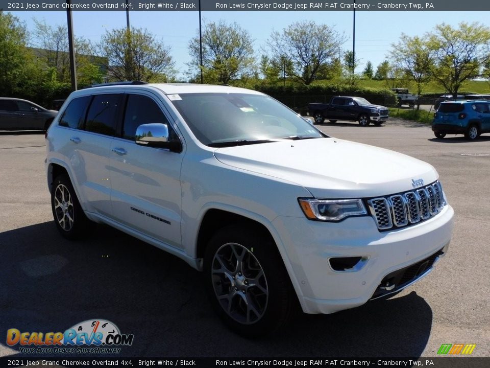 2021 Jeep Grand Cherokee Overland 4x4 Bright White / Black Photo #3