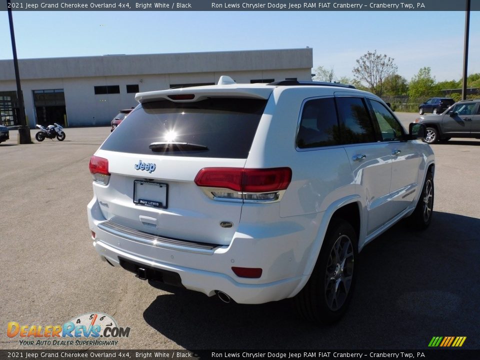 2021 Jeep Grand Cherokee Overland 4x4 Bright White / Black Photo #5