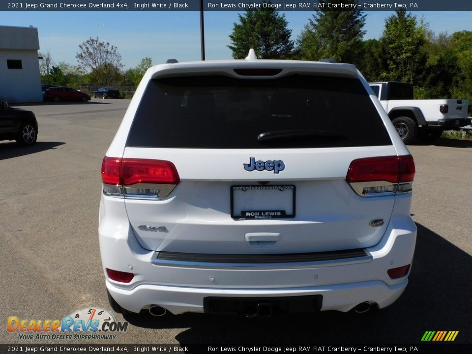 2021 Jeep Grand Cherokee Overland 4x4 Bright White / Black Photo #6