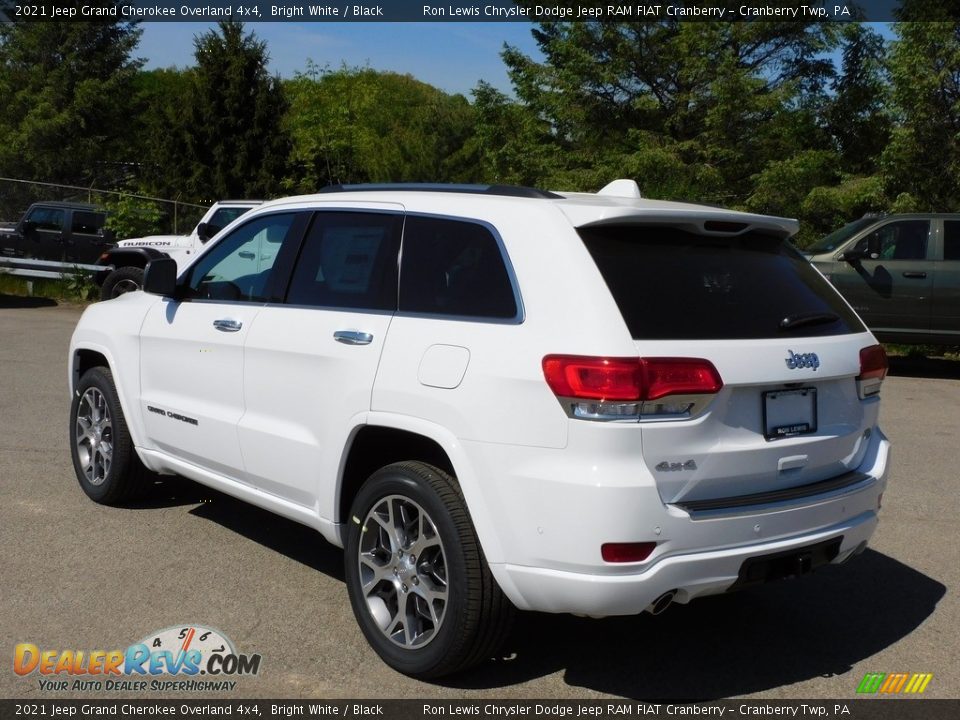 2021 Jeep Grand Cherokee Overland 4x4 Bright White / Black Photo #8