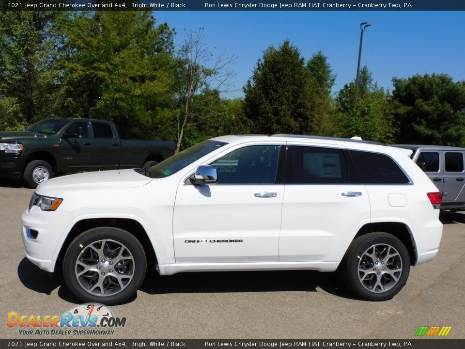 2021 Jeep Grand Cherokee Overland 4x4 Bright White / Black Photo #9