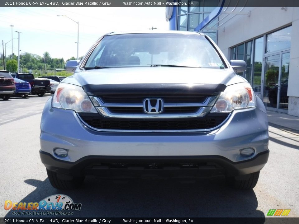 2011 Honda CR-V EX-L 4WD Glacier Blue Metallic / Gray Photo #5