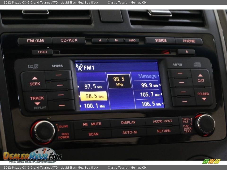 Controls of 2012 Mazda CX-9 Grand Touring AWD Photo #10