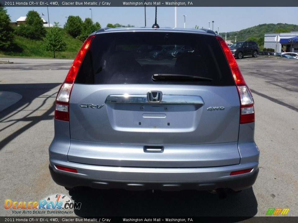 2011 Honda CR-V EX-L 4WD Glacier Blue Metallic / Gray Photo #9