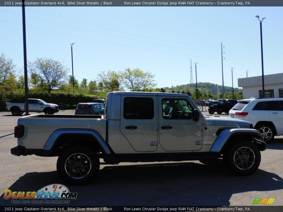 2021 Jeep Gladiator Overland 4x4 Billet Silver Metallic / Black Photo #4