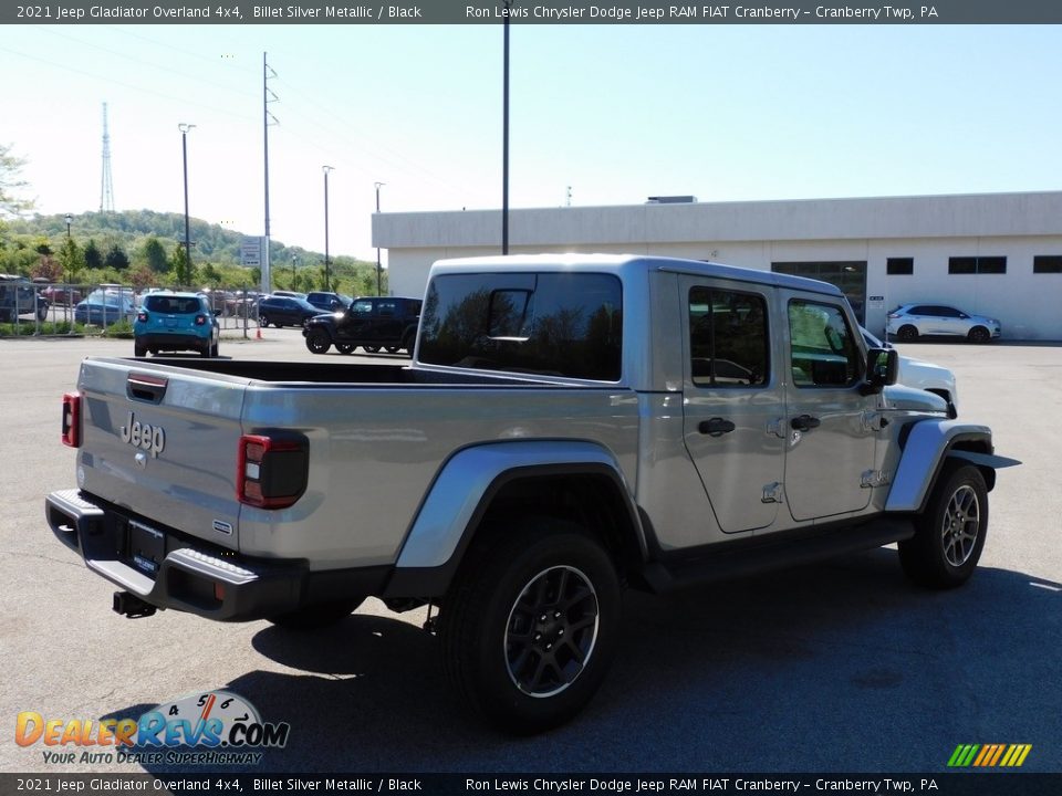 2021 Jeep Gladiator Overland 4x4 Billet Silver Metallic / Black Photo #5