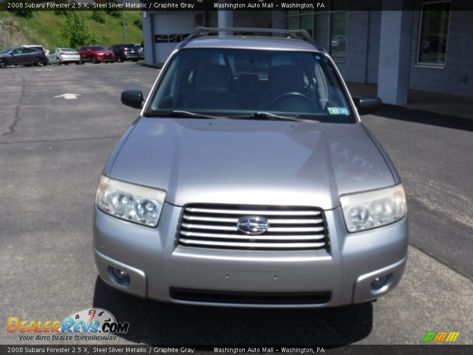 2008 Subaru Forester 2.5 X Steel Silver Metallic / Graphite Gray Photo #5