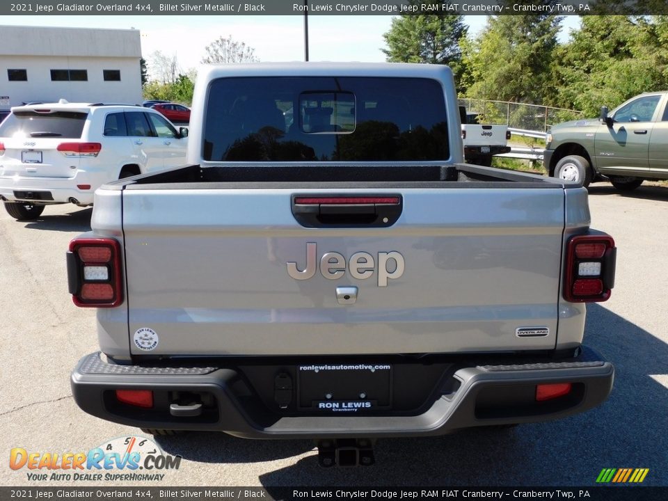 2021 Jeep Gladiator Overland 4x4 Billet Silver Metallic / Black Photo #6