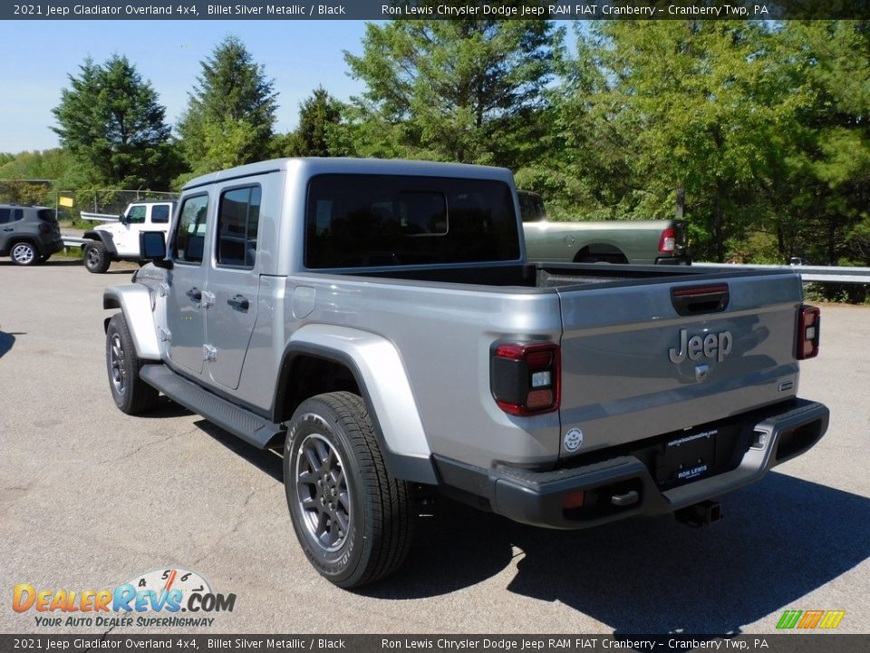 2021 Jeep Gladiator Overland 4x4 Billet Silver Metallic / Black Photo #8