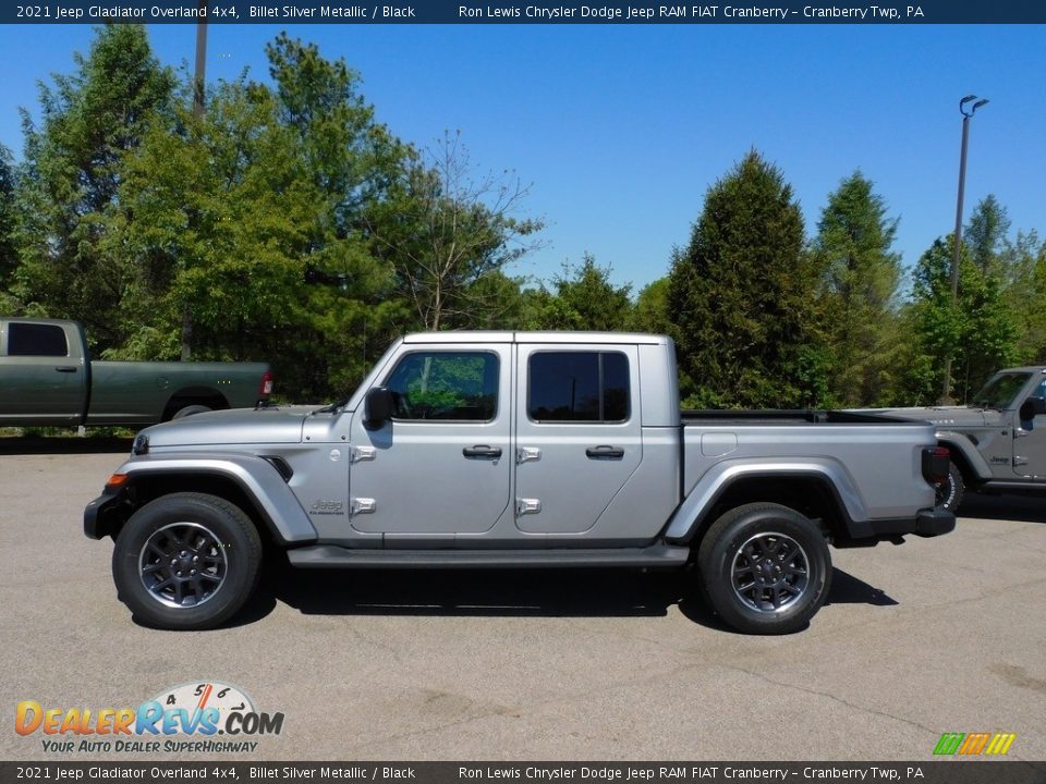 2021 Jeep Gladiator Overland 4x4 Billet Silver Metallic / Black Photo #9