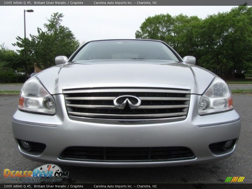 2005 Infiniti Q 45 Brilliant Silver Metallic / Graphite Photo #4