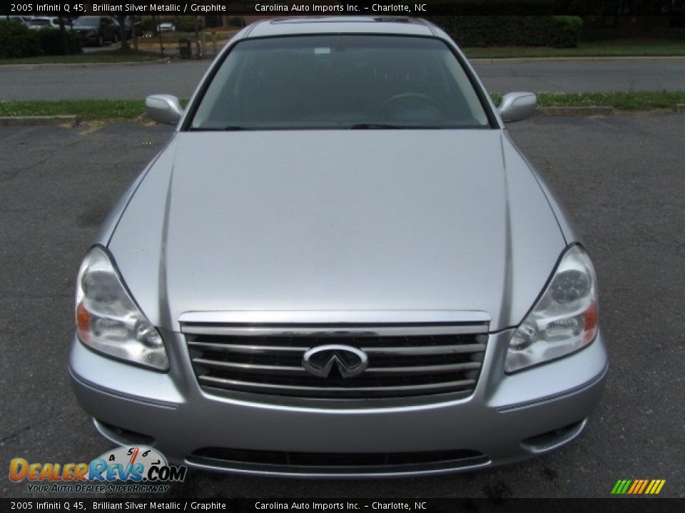 2005 Infiniti Q 45 Brilliant Silver Metallic / Graphite Photo #5