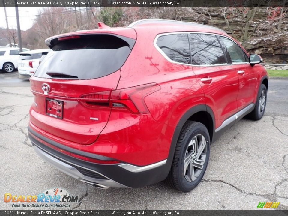 2021 Hyundai Santa Fe SEL AWD Calypso Red / Black Photo #2