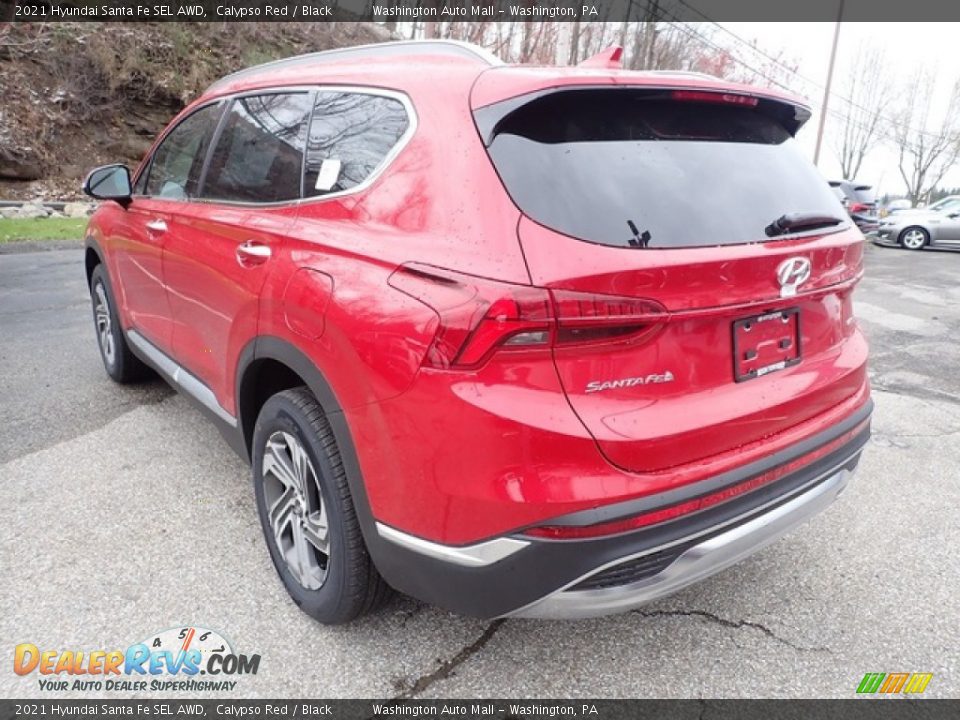 2021 Hyundai Santa Fe SEL AWD Calypso Red / Black Photo #6