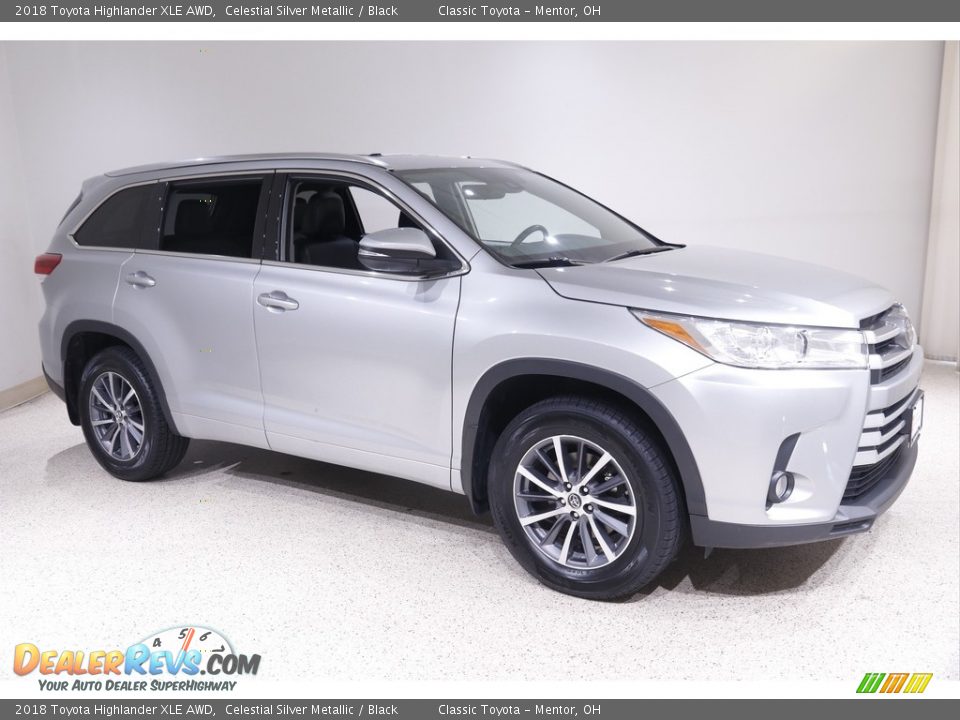 2018 Toyota Highlander XLE AWD Celestial Silver Metallic / Black Photo #1