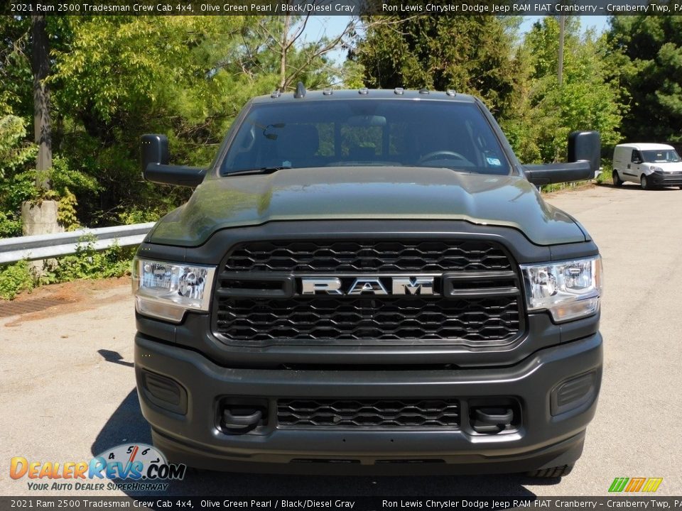 2021 Ram 2500 Tradesman Crew Cab 4x4 Olive Green Pearl / Black/Diesel Gray Photo #2