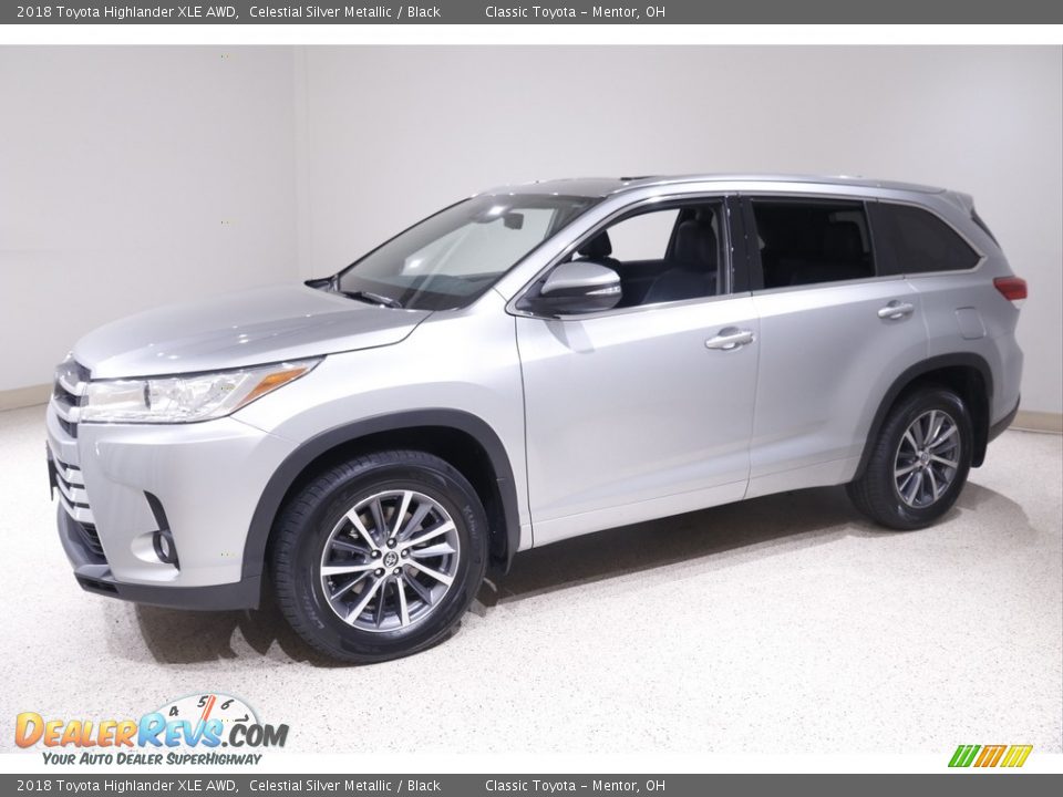 2018 Toyota Highlander XLE AWD Celestial Silver Metallic / Black Photo #3