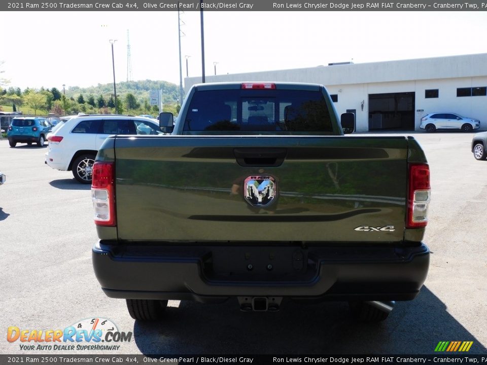 2021 Ram 2500 Tradesman Crew Cab 4x4 Olive Green Pearl / Black/Diesel Gray Photo #6