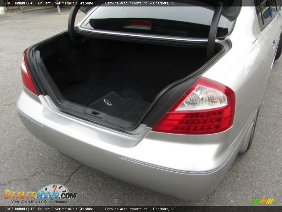 2005 Infiniti Q 45 Brilliant Silver Metallic / Graphite Photo #21
