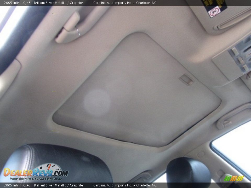 2005 Infiniti Q 45 Brilliant Silver Metallic / Graphite Photo #24