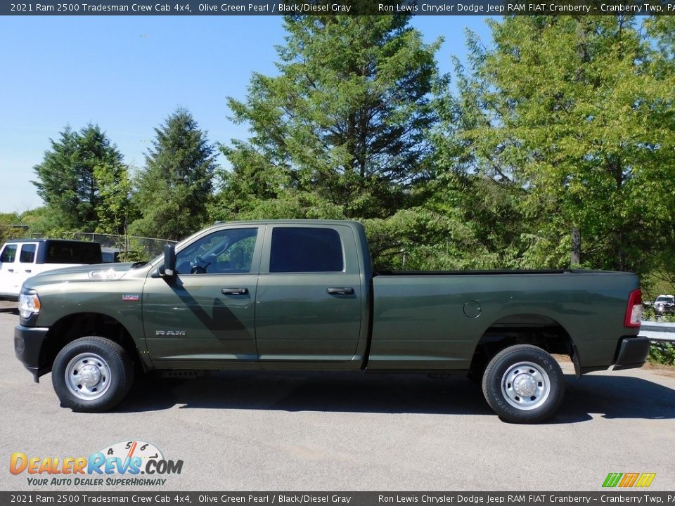 2021 Ram 2500 Tradesman Crew Cab 4x4 Olive Green Pearl / Black/Diesel Gray Photo #9