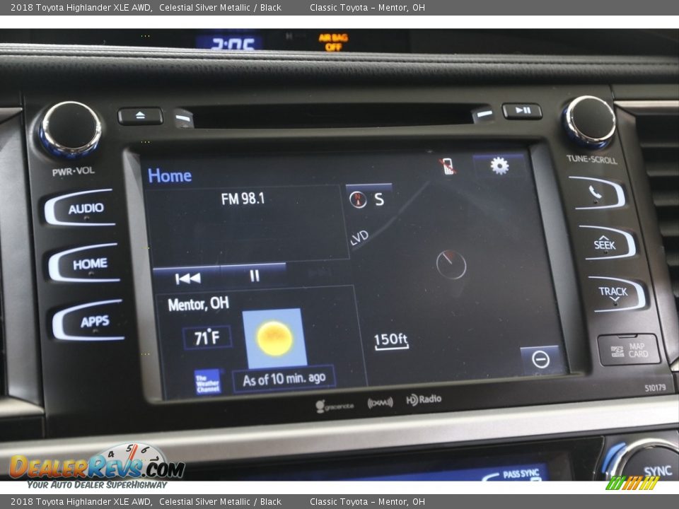 2018 Toyota Highlander XLE AWD Celestial Silver Metallic / Black Photo #10