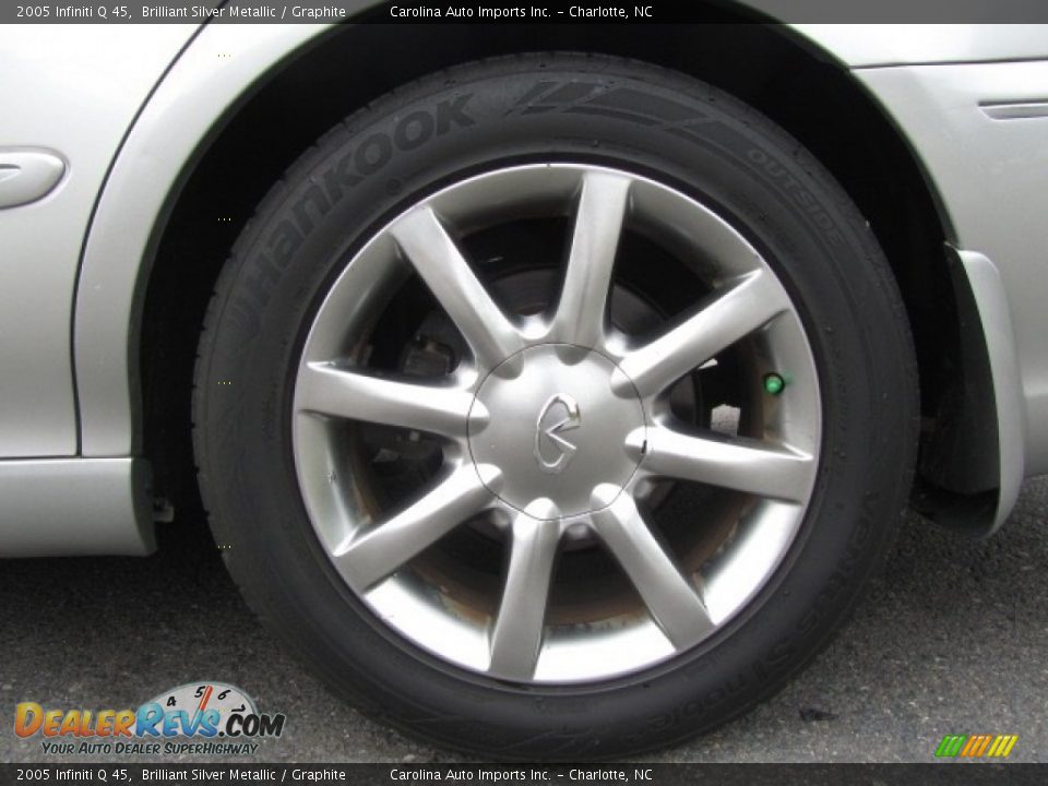 2005 Infiniti Q 45 Brilliant Silver Metallic / Graphite Photo #27